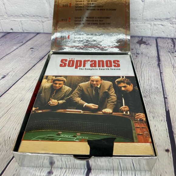 The Sopranos Season 4 DVD The Complete Fourth Season Box Set Silver Foil - VG - Picture 5 of 8